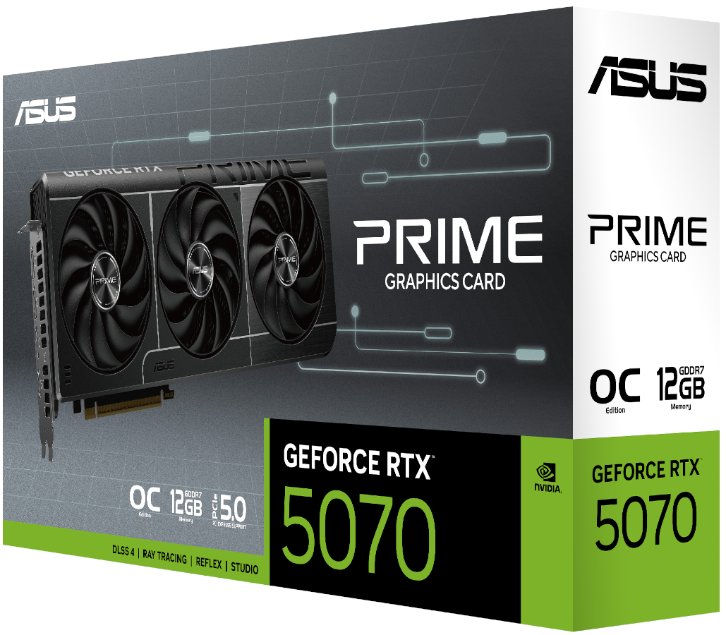 GPU ASUS PRIME GeForce RTX™ 5070 12GB GDDR7 OC Edition | Beon.ge